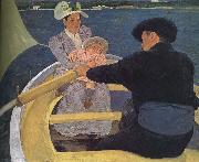 Mary Cassatt Floating boat oil painting on canvas